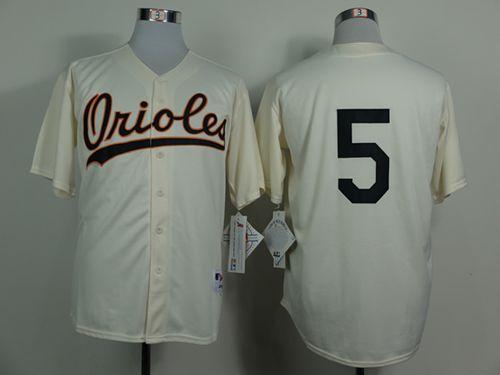 Orioles #5 Brooks Robinson Cream 1954 Turn Back The Clock Stitched MLB Jersey - Click Image to Close